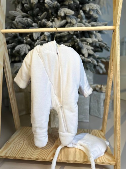 Kombinezon welurowy +czapka