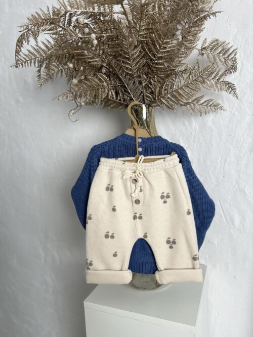 Zestaw sweterek z guzikami z tyłu + spodnie