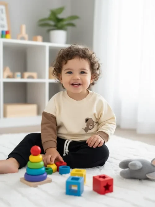 Komplet niemowlęcy dresowy – bluza i spodnie (2-częściowy zestaw)