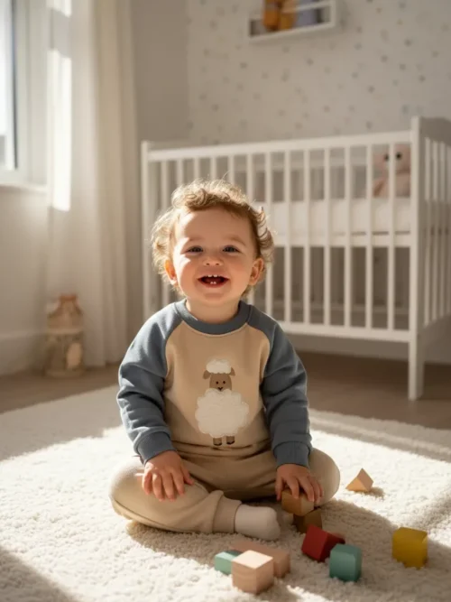 Zestaw dresowy dziecięcy z owieczką – 100% bawełna