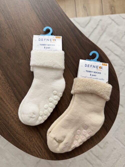 Rajstopy dziecięce, brudnoróżowe z kokardką