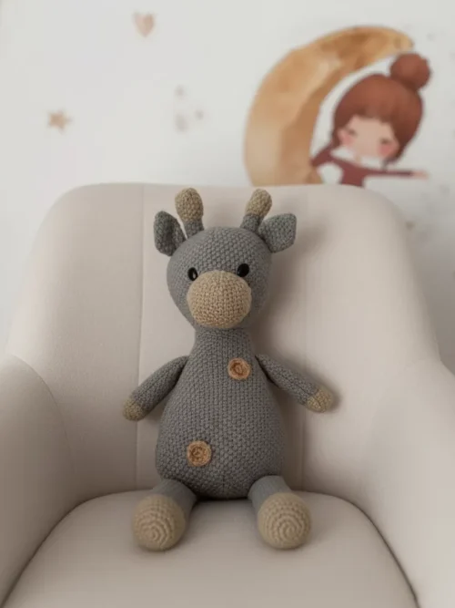 Miękka dzianinowa zabawka w kształcie jelonka